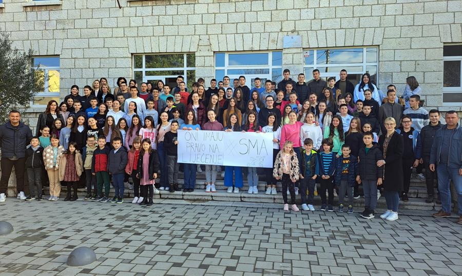 FOTO| Osnovna škola Stolac se pridružila borbi za lijek #SMA